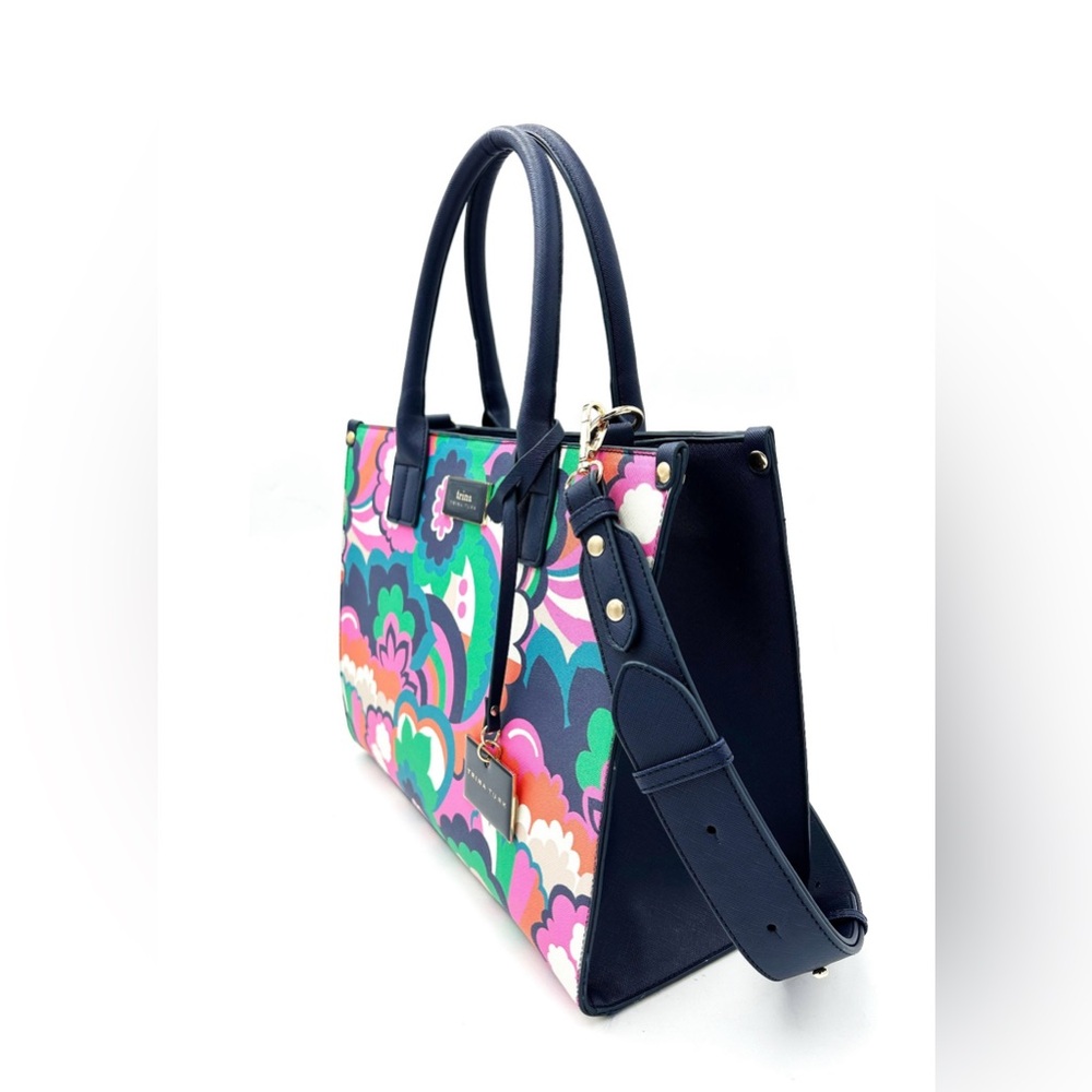 NWT Trina Turk Midsize Floral Cloud Tote - Picture 2 of 7